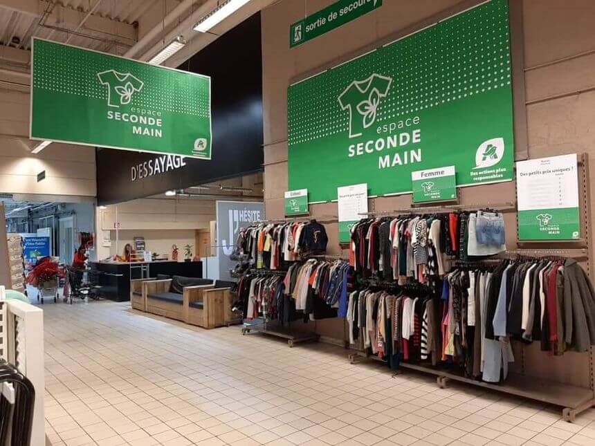 Auchan second-hand corner